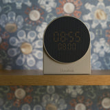 Kreafunk Ivy Alarm Clock W/ Bluetooth Speaker - Ivory Sand - Front View