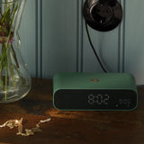 Kreafunk Wakie Alarm Clock Qi Charger + Bluetooth - Nordic Green - Side View