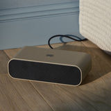 Kreafunk Wakie Alarm Clock Qi Charger + Bluetooth - Ivory Sand - Front View
