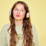 Kreafunk Kids Buzz Bluetooth Headphones W/ Anc - Ivory Sand
