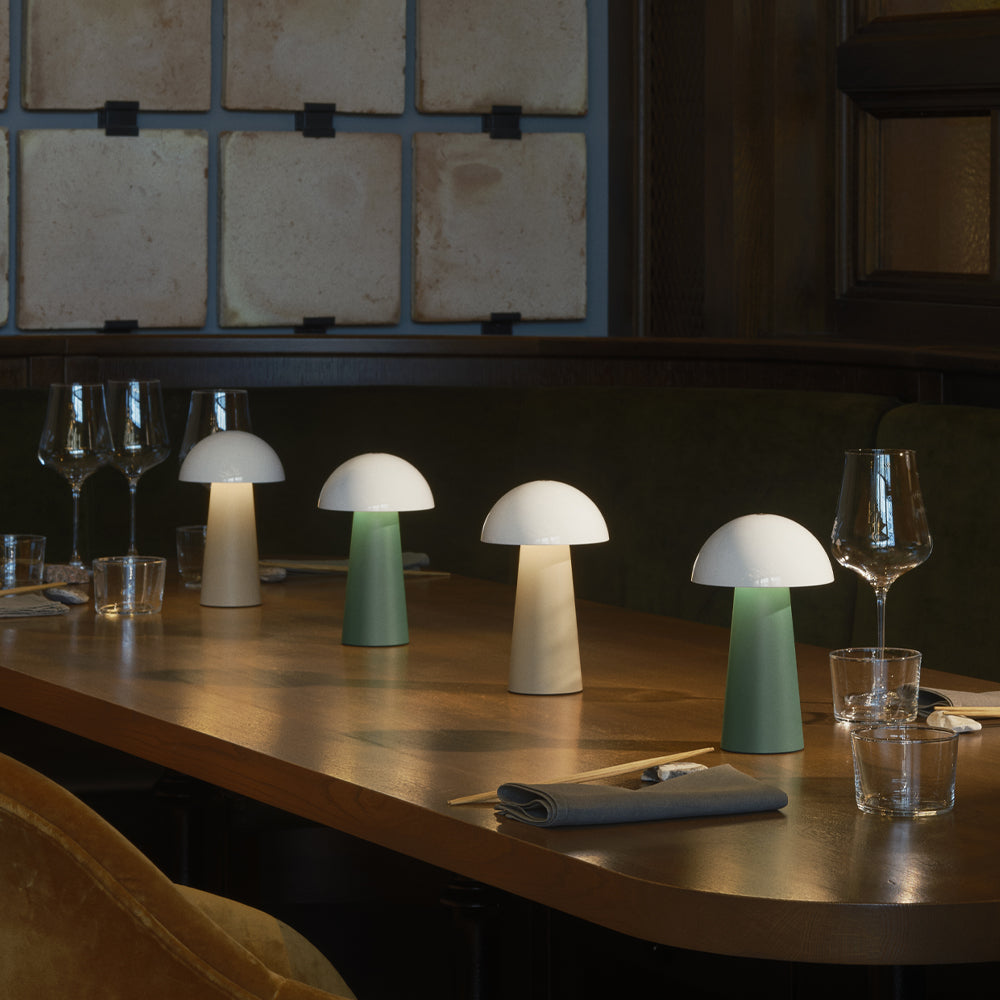 Kreafunk Bello Lamp, Portable And Rechargeable - Light Wood