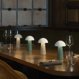 Kreafunk Bello Lamp, Portable And Rechargeable - Light Wood - Side View