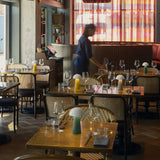 Kreafunk Bello Lamp, Portable And Rechargeable - Light Wood - Top-Down View