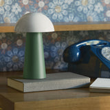 Kreafunk Bello Lamp, Portable And Rechargeable - Nordic Green - Front View