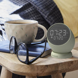 Kreafunk Bell Alarm Clock - Dusty Olive - Front View