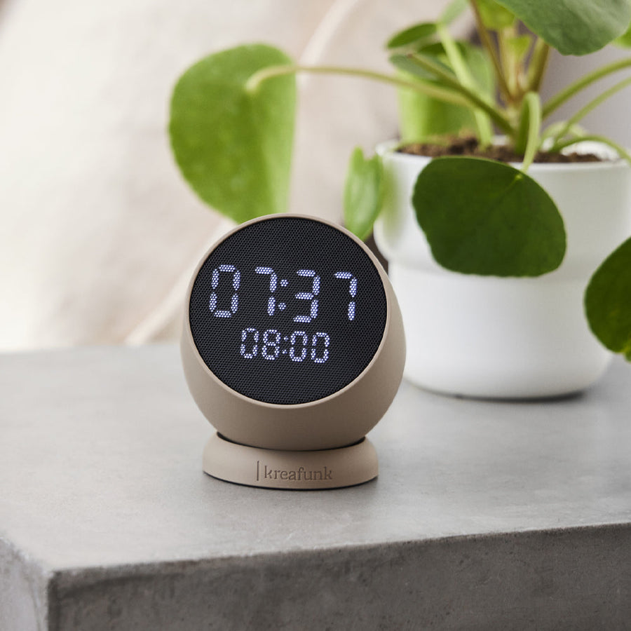 Kreafunk Bell Alarm Clock - Ivory Sand