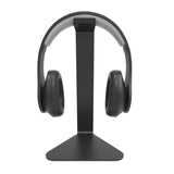 Kanto H1 Universal Desktop Headphone Stand, Black - Side View