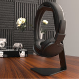 Kanto H1 Universal Desktop Headphone Stand, Black - Top-Down View