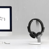 Kanto H1W Universal Desktop Headphone Stand, White - 45-Degree Angle