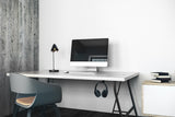 Kanto HH Universal Under Desk Headphone Hook, Black - Close-Up Angle