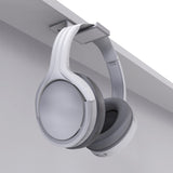 Kanto HHW Universal Under Desk Headphone Hook, White - Front View