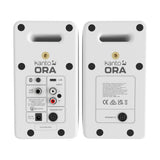 Kanto ORA 100W Powered Reference Desktop Computer Speakers with Bluetooth 5.0 White - 45-Degree Angle