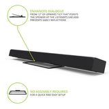 Kanto S10 Low-Profile Angled Sound Bar and Center Channel Speaker Stand for Home Theater - Side View