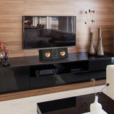 Kanto S10 Low-Profile Angled Sound Bar and Center Channel Speaker Stand for Home Theater - 45-Degree Angle