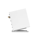 Kanto S2W Angled Desktop Speaker Stands for Small Speakers - Pair, White - Rear View