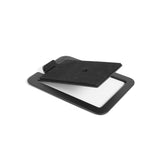 Kanto S4 Angled Desktop Speaker Stands for Midsize Speakers - Pair, Black - Top-Down View