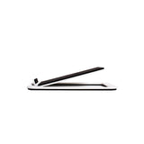 Kanto S4W Angled Desktop Speaker Stands for Midsize Speakers - Pair, White - Top-Down View