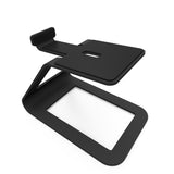 Kanto SE4 Elevated Desktop Speaker Stands for Midsize Speakers - Pair, Black - Front View