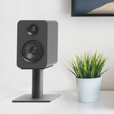 Kanto SP6HD 6 Tall Universal Desktop Speaker Stand - Pair, Black - Front View