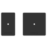 Kanto SP6HDW 6 Tall Universal Desktop Speaker Stand - Pair, White - Close-Up Angle