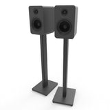 Kanto ST28 28 Universal Bookshelf Speaker Floor Stand - Black, Pair - Side View