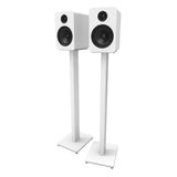 Kanto ST34W 34 Universal Bookshelf Speaker Floor Stand - White, Pair