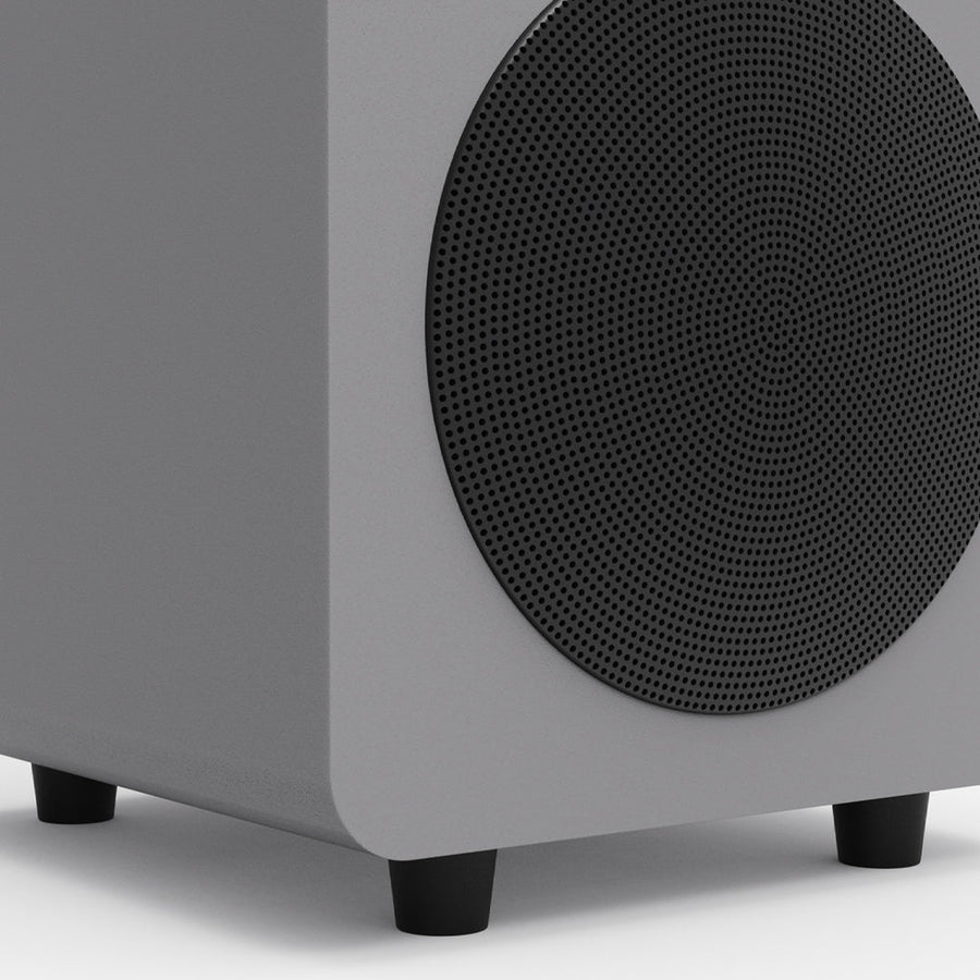 Limited Edition - Kanto SUB6 200W 6" Sealed Powered Subwoofer, Matte Grey