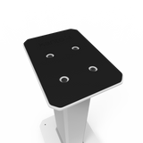 Kanto SX22W 22 Tall Fillable Speaker Stands with Isolation Feet - Pair, White - Side View
