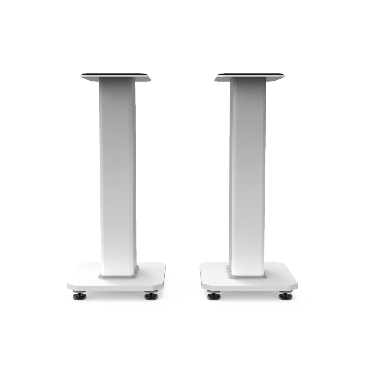 Kanto SX22W 22 Tall Fillable Speaker Stands with Isolation Feet - Pair, White