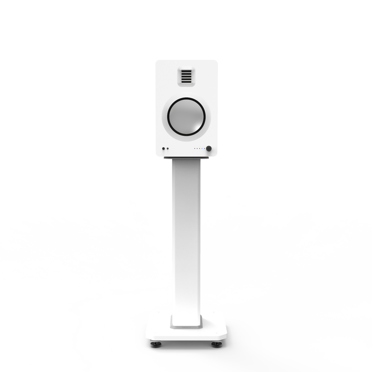 Kanto SX22W 22 Tall Fillable Speaker Stands with Isolation Feet - Pair, White
