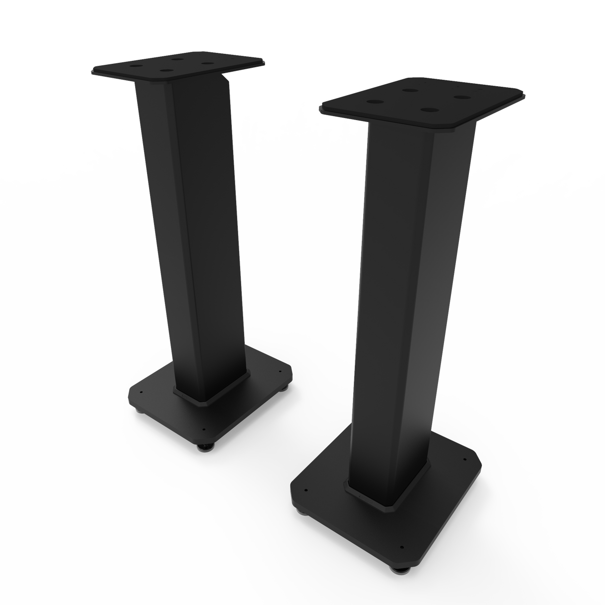 Kanto SX26 26 Tall Fillable Speaker Stands with Isolation Feet - Pair, Black