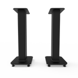 Kanto SX26 26 Tall Fillable Speaker Stands with Isolation Feet - Pair, Black - Side View
