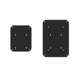 Kanto SX26 26 Tall Fillable Speaker Stands with Isolation Feet - Pair, Black - 45-Degree Angle