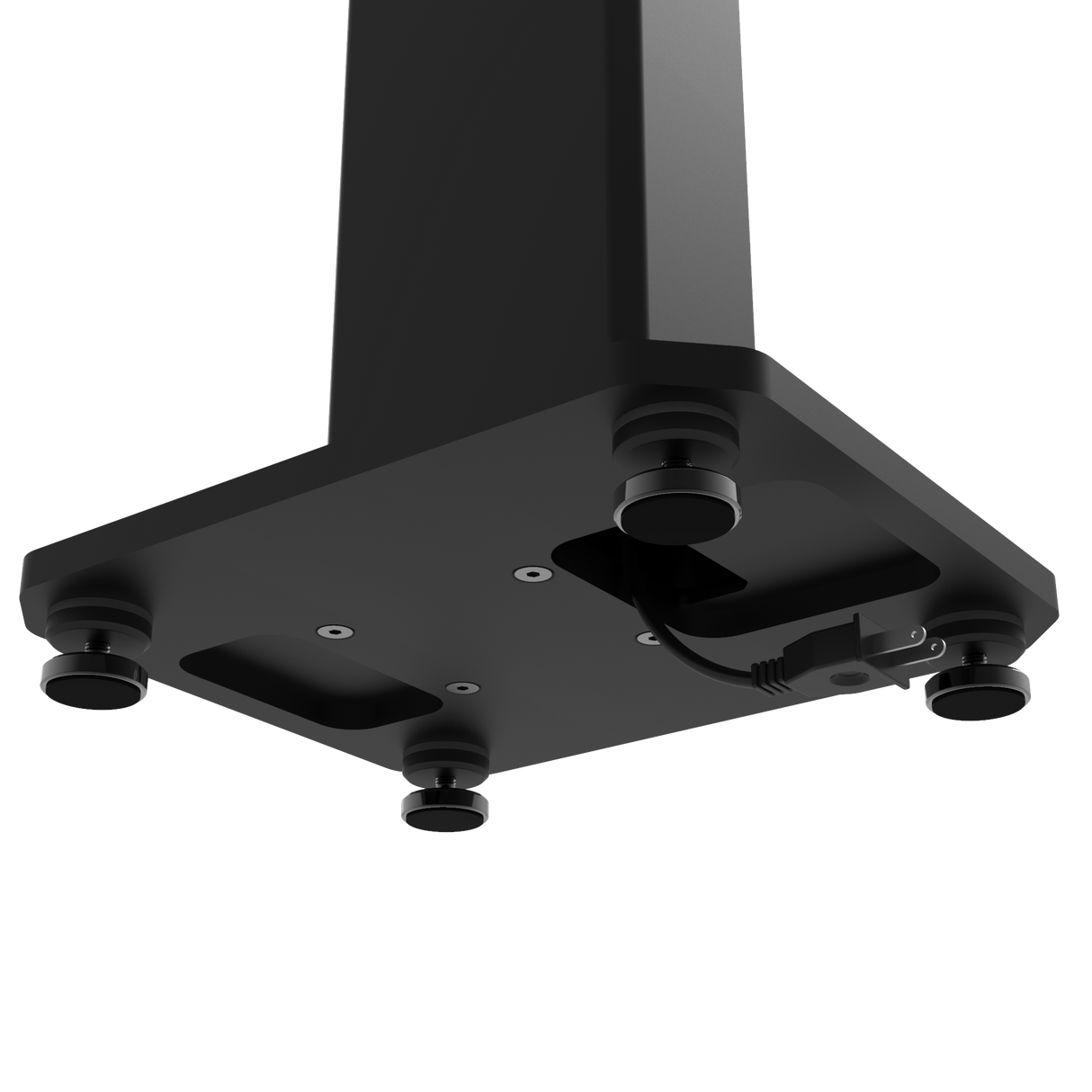 Kanto SX26 26 Tall Fillable Speaker Stands with Isolation Feet - Pair, Black