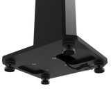 Kanto SX26 26 Tall Fillable Speaker Stands with Isolation Feet - Pair, Black - Close-Up Angle