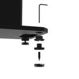 Kanto SX26 26 Tall Fillable Speaker Stands with Isolation Feet - Pair, Black - Low Angle
