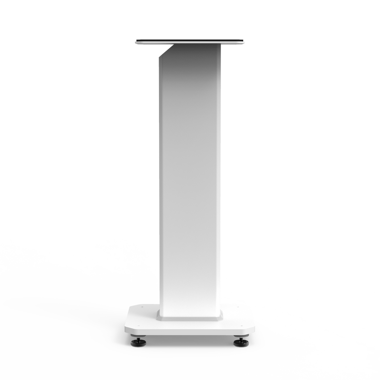 Kanto SX26W 26 Tall Fillable Speaker Stands with Isolation Feet - Pair, White