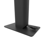 Kanto YU4 140W Powered Bookshelf Speakers with Bluetooth and Phono Preamp - Pair, Bamboo with SP9 Black Stand Bundle - Low Angle