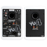Kanto YU4 140W Powered Bookshelf Speakers with Bluetooth and Phono Preamp - Pair, Matte White - Top-Down View