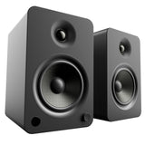 Kanto YU6 200W Powered Bookshelf Speakers with Bluetooth and Phono Preamp - Pair, Matte Black - Front View