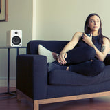 Kanto YU6 200W Powered Bookshelf Speakers with Bluetooth and Phono Preamp - Pair, Matte White - Front View