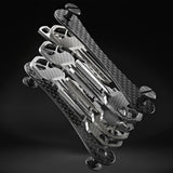 KeySmart Original - Compact Key Holder and Keychain Organiser (Up to 8 Keys) - Carbon Fiber 3K - Top-Down View