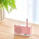 Lexon Thykho 3 Fm Radio & Bluetooth Speaker PANTONE - Rose Pink - 45-Degree Angle