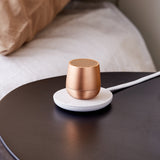 Lexon Mino+ Mini Bluetooth Speaker - Gold - 45-Degree Angle