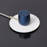Lexon Mino+ Mini Bluetooth Speaker - Blue - Side View