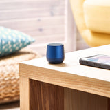 Lexon Mino+ Mini Bluetooth Speaker - Blue - 45-Degree Angle
