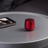 Lexon Mino+ Mini Bluetooth Speaker - Red - Side View