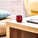 Lexon Mino+ Mini Bluetooth Speaker - Red - Top-Down View