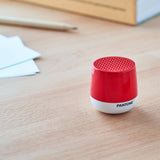 Lexon Mino+ Mini Bluetooth Speaker PANTONE - 2035 Red - Side View