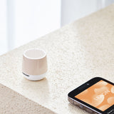 Lexon Mino+ Mini Bluetooth Speaker PANTONE - Sand - Side View